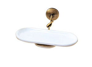 R6 CBZZ - PORTA SAPONE DOPPIO BRONZO SATINATO